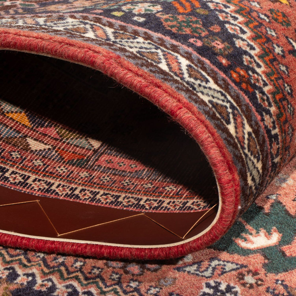 Perski dywan - Nomadyczny - 147 x 73 cm - czerwony