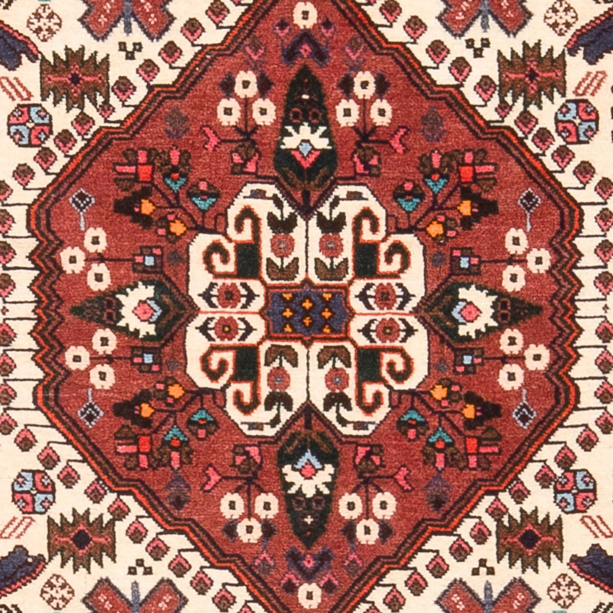 Perski dywan - Nomadyczny - 150 x 73 cm - kremowy