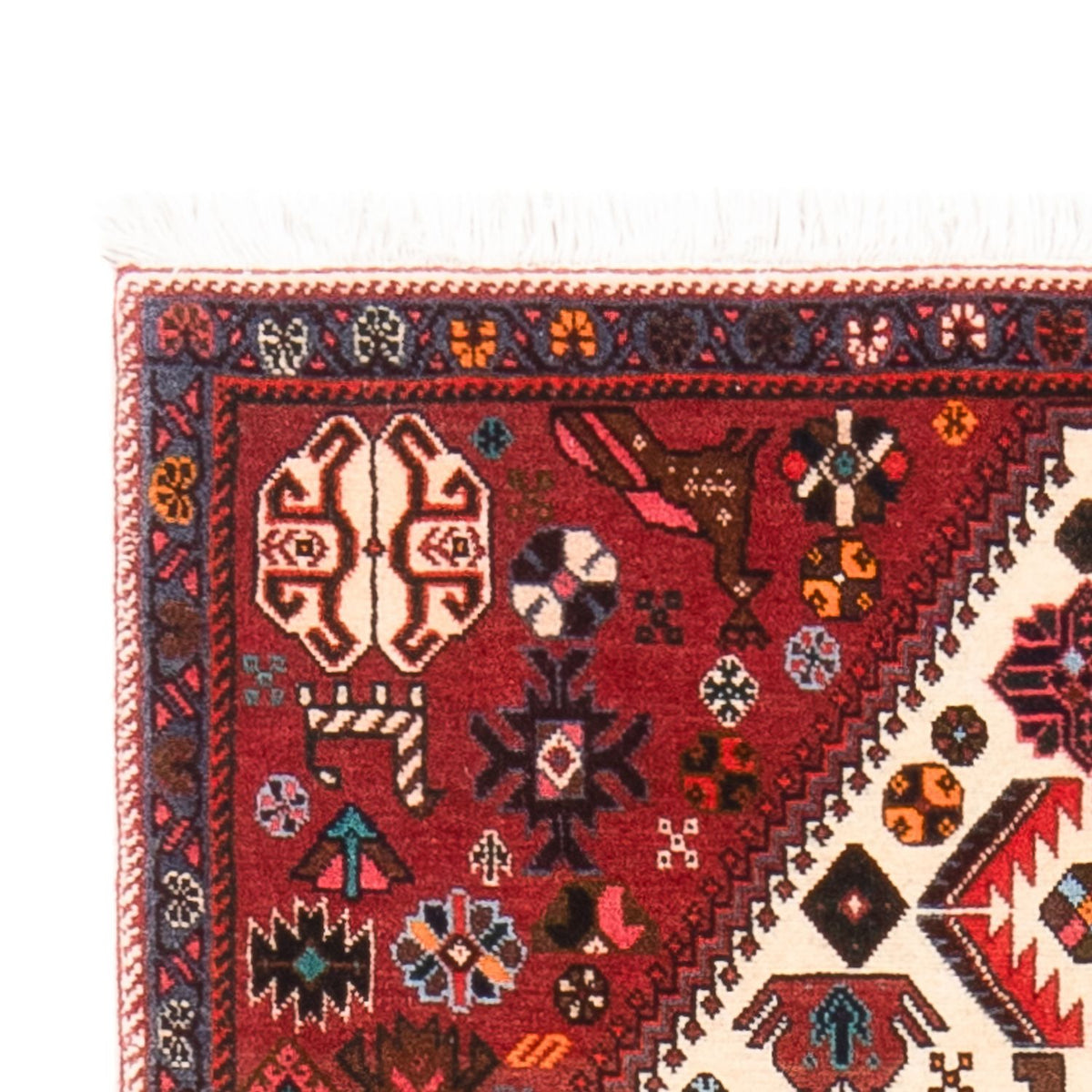 Perski dywan - Nomadyczny - 150 x 73 cm - kremowy