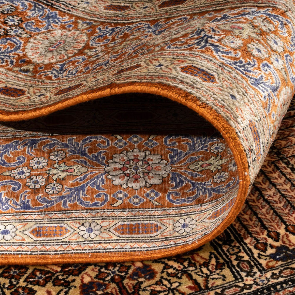 Jedwabny dywan - Ghom Silk - Premium - 148 x 100 cm - wielokolorowy