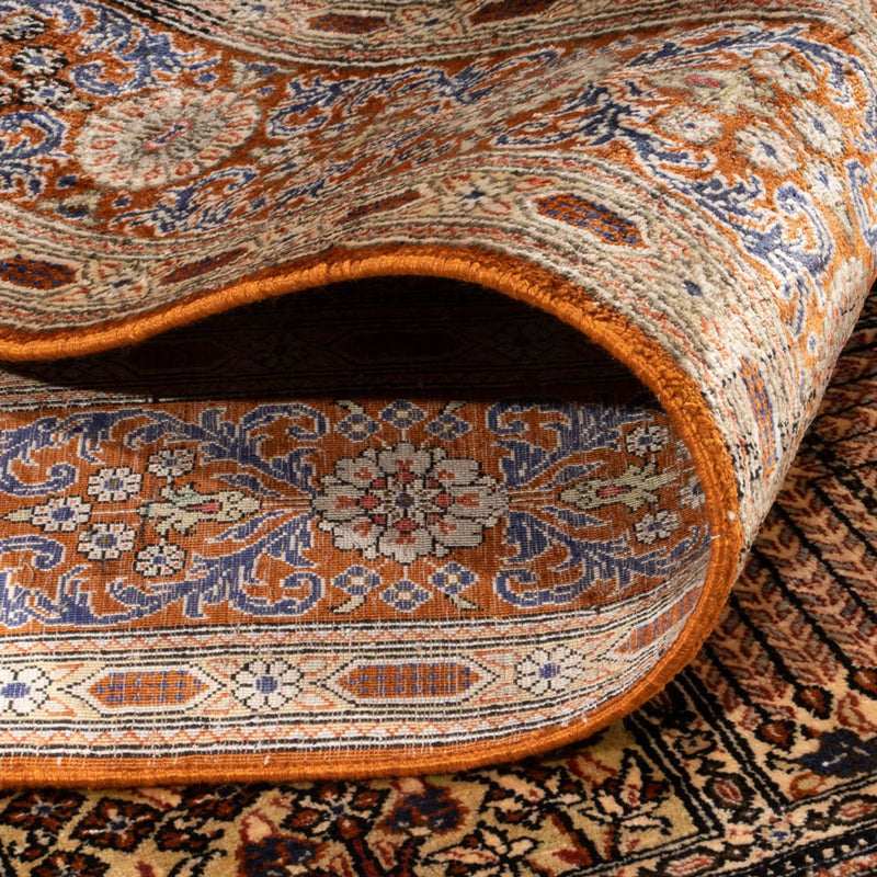 Jedwabny dywan - Ghom Silk - Premium - 148 x 100 cm - wielokolorowy