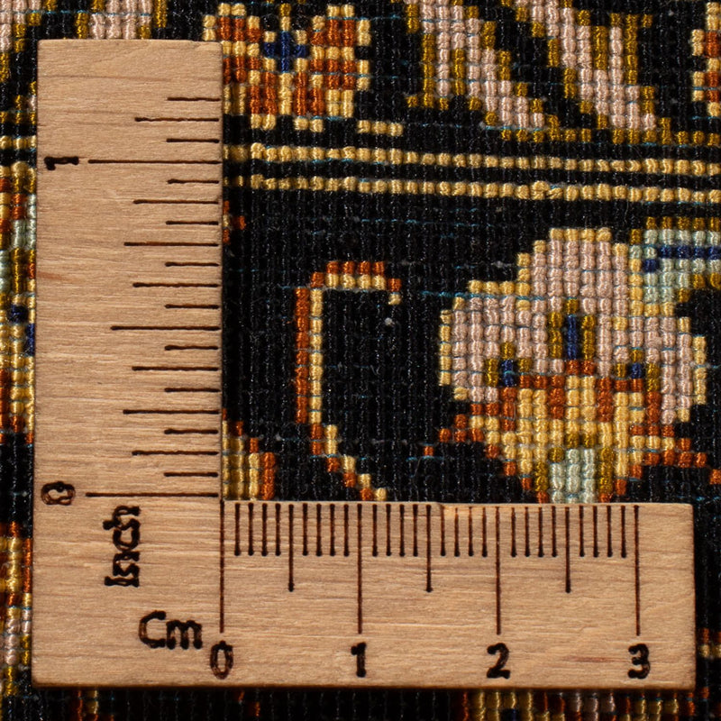 Jedwabny dywan - Ghom Silk - Premium - 353 x 242 cm - czarny