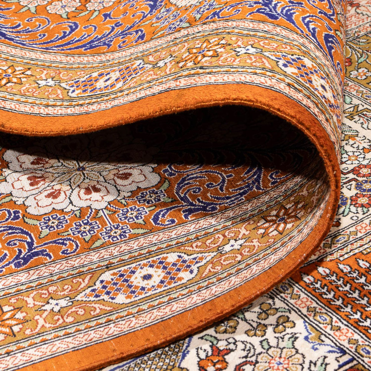 Jedwabny dywan - Ghom Silk - Premium kwadratowy  - 302 x 297 cm - wielokolorowy