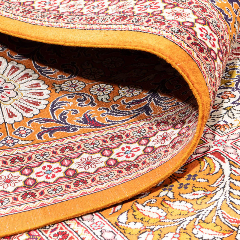 Jedwabny dywan - Ghom Silk - Premium kwadratowy  - 250 x 250 cm - wielokolorowy