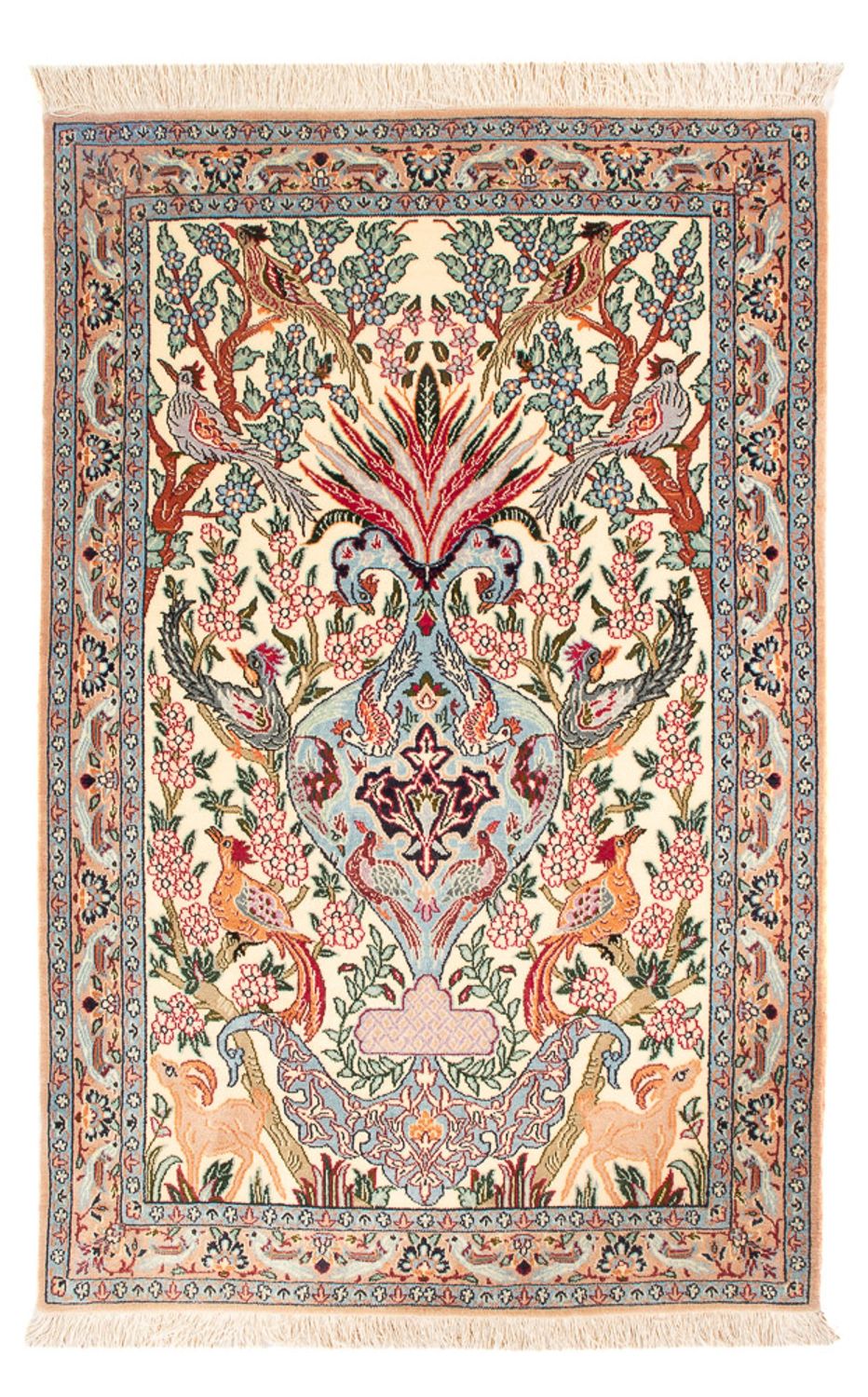 Dywan perski - Isfahan - Premium - 105 x 73 cm - wielokolorowy