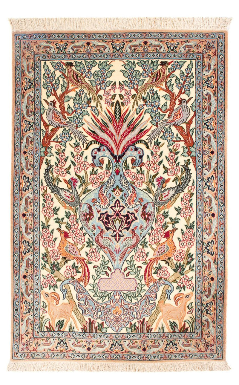 Dywan perski - Isfahan - Premium - 105 x 73 cm - wielokolorowy
