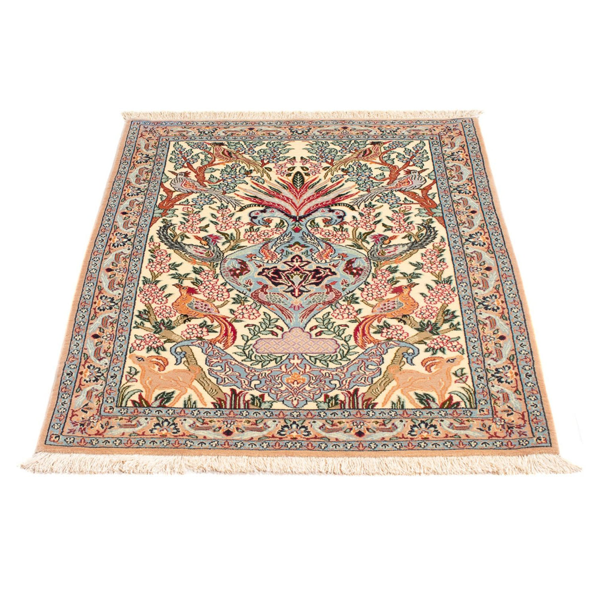 Dywan perski - Isfahan - Premium - 105 x 73 cm - wielokolorowy