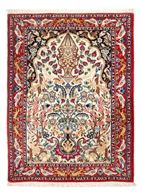 Dywan perski - Isfahan - Premium - 100 x 75 cm - kremowy
