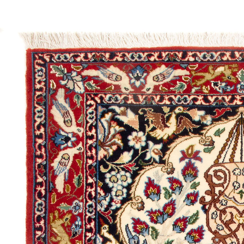 Dywan perski - Isfahan - Premium - 100 x 75 cm - kremowy