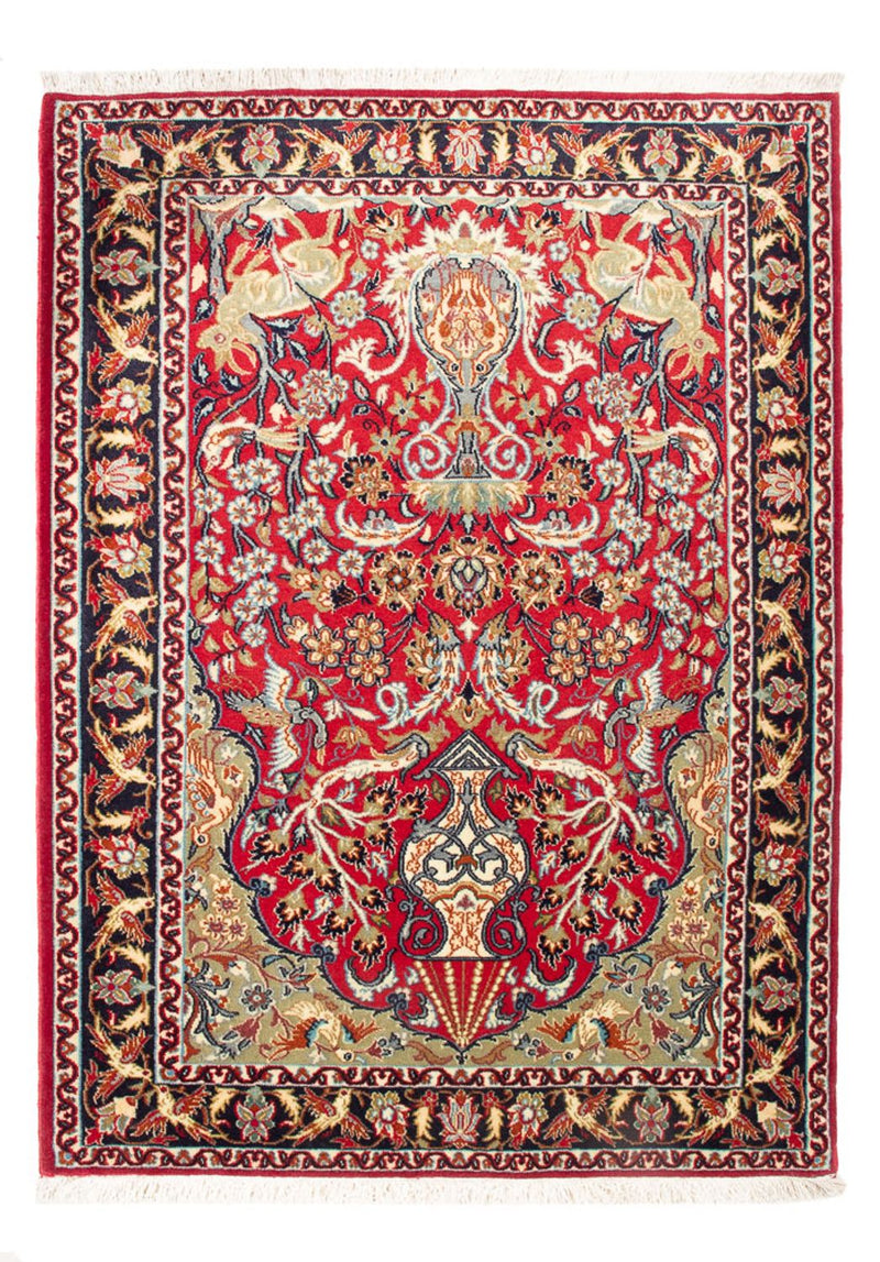 Dywan perski - Isfahan - Premium - 105 x 77 cm - czerwony