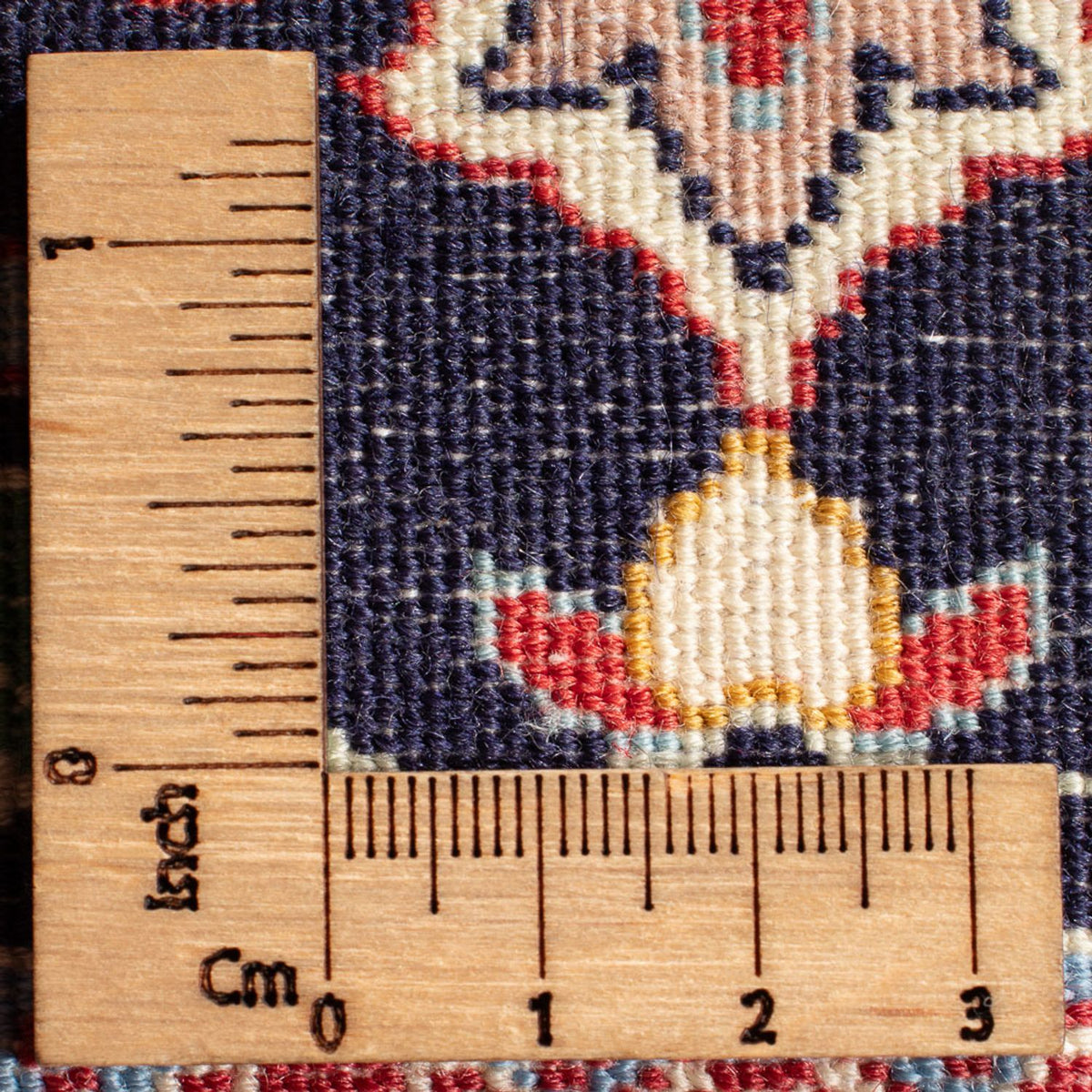 Dywan perski - Isfahan - Premium - 106 x 72 cm - ciemnoniebieski