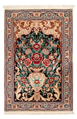 Dywan perski - Isfahan - Premium - 105 x 70 cm - ciemnoniebieski