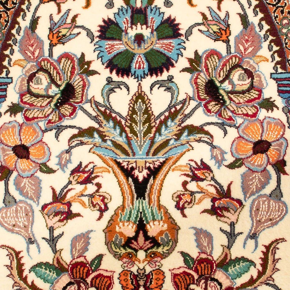 Dywan perski - Isfahan - Premium - 103 x 70 cm - zielona