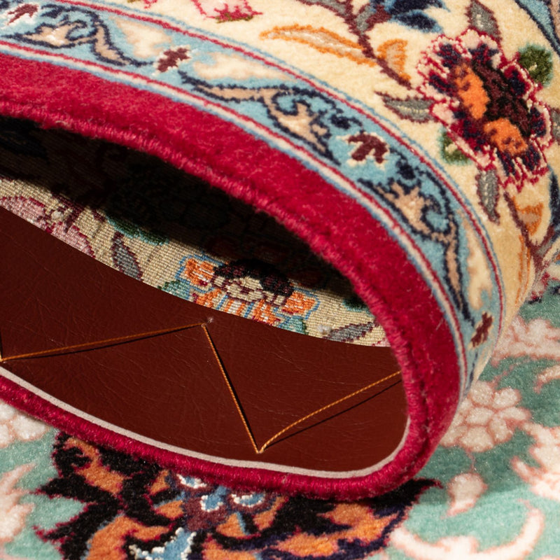 Dywan perski - Isfahan - Premium - 103 x 70 cm - zielona