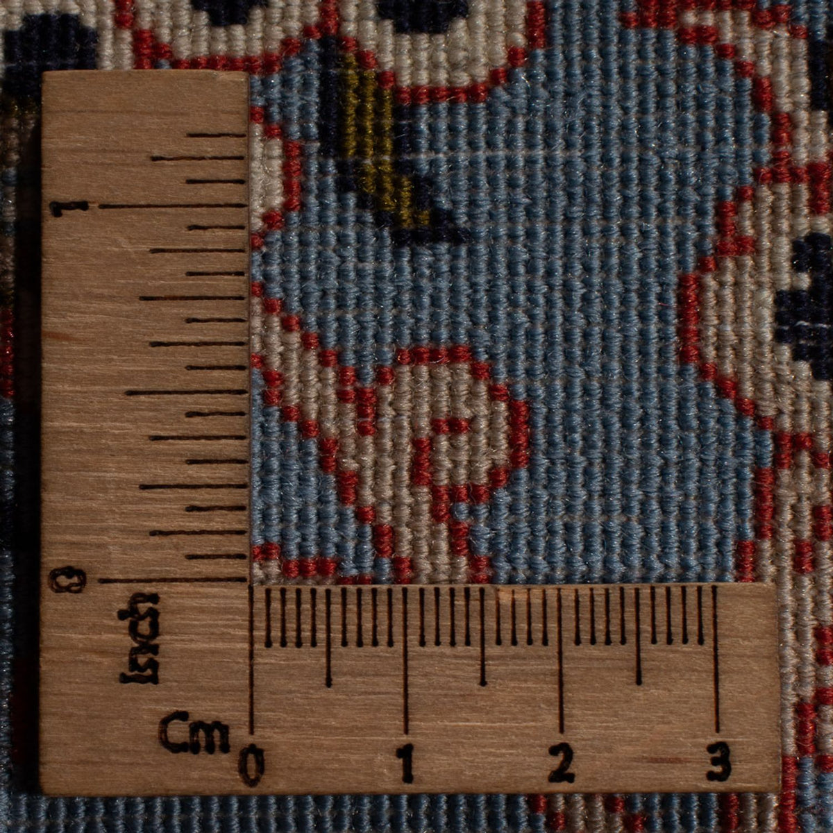 Dywan perski - Isfahan - Premium - 355 x 255 cm - ciemnoniebieski