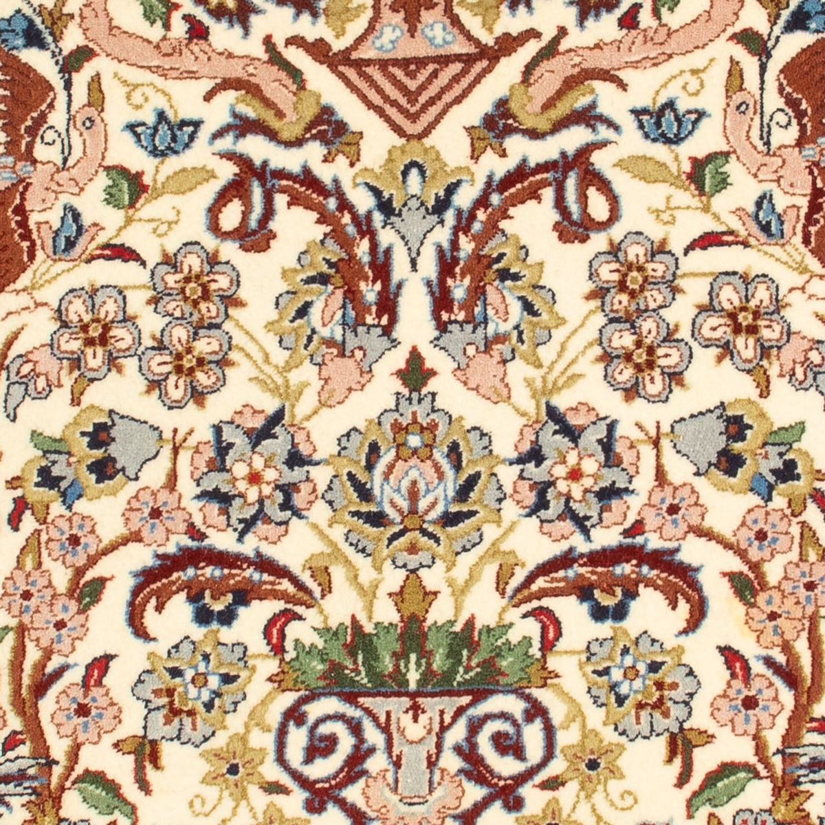 Dywan perski - Isfahan - Premium - 110 x 74 cm - kremowy