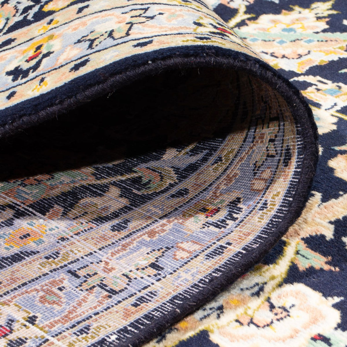 Dywan perski - Keshan - 408 x 292 cm - ciemnoniebieski