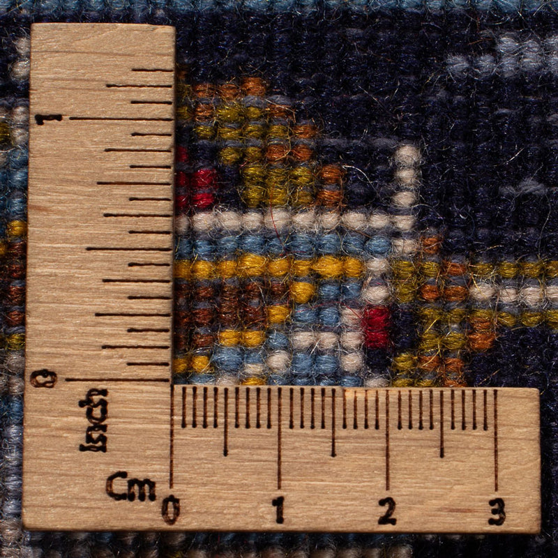 Dywan perski - Keshan - 390 x 266 cm - ciemnoniebieski