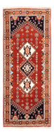 Biegacz Dywan Gabbeh - Kashkuli perski - 213 x 85 cm - czerwony