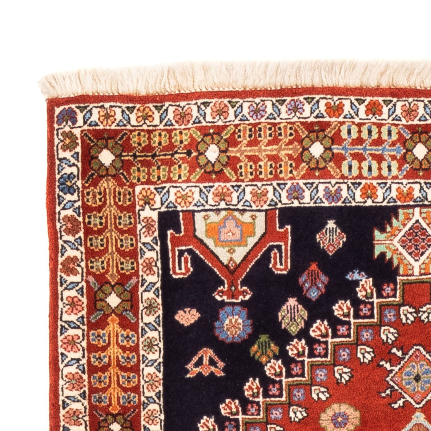 Biegacz Dywan Gabbeh - Kashkuli perski - 213 x 85 cm - czerwony