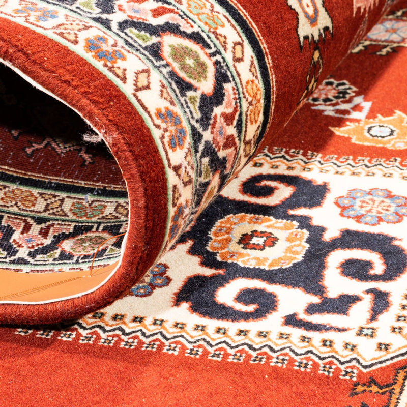 Biegacz Dywan Gabbeh - Kashkuli perski - 198 x 86 cm - czerwony