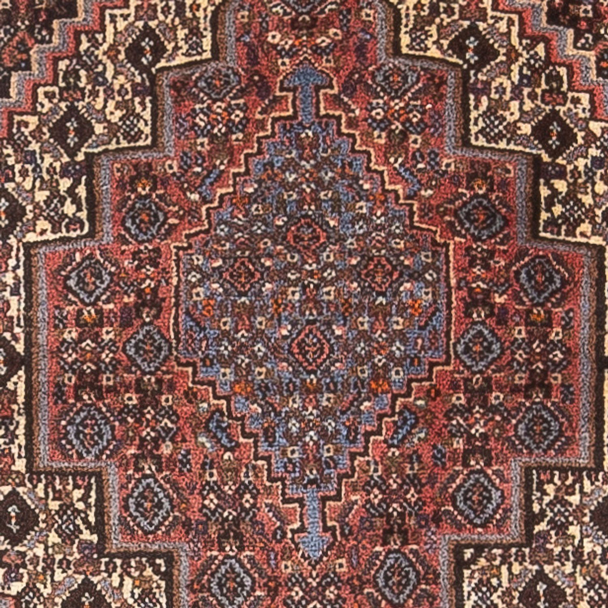 Dywan perski - Klasyczny - 90 x 72 cm - ciemny beż