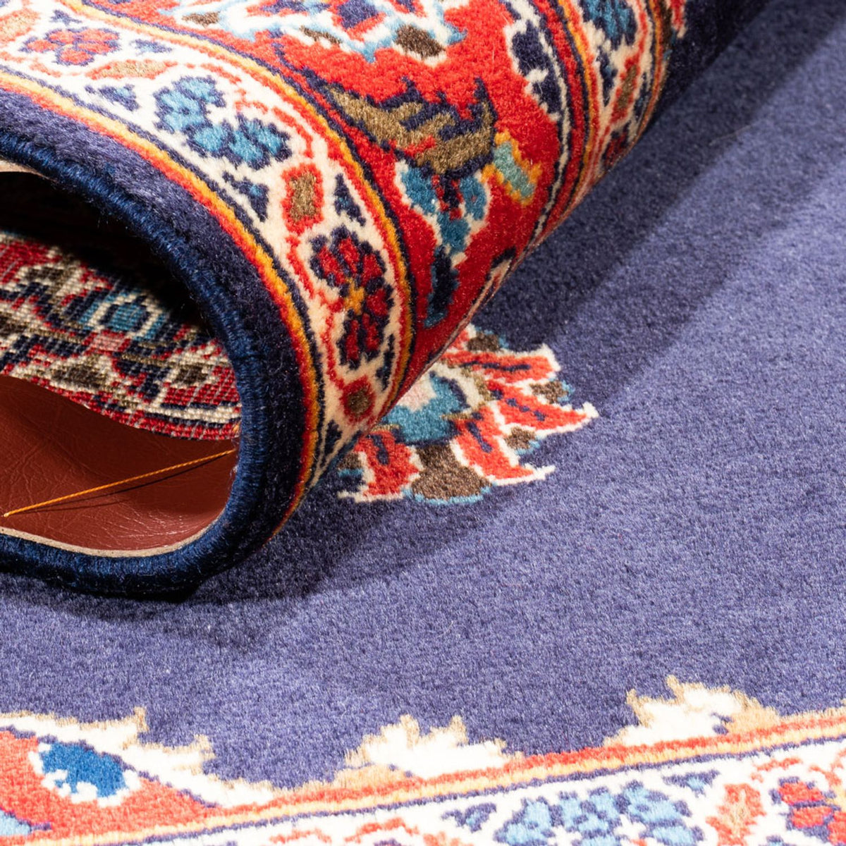 Dywan perski - Keshan - 150 x 88 cm - ciemnoniebieski