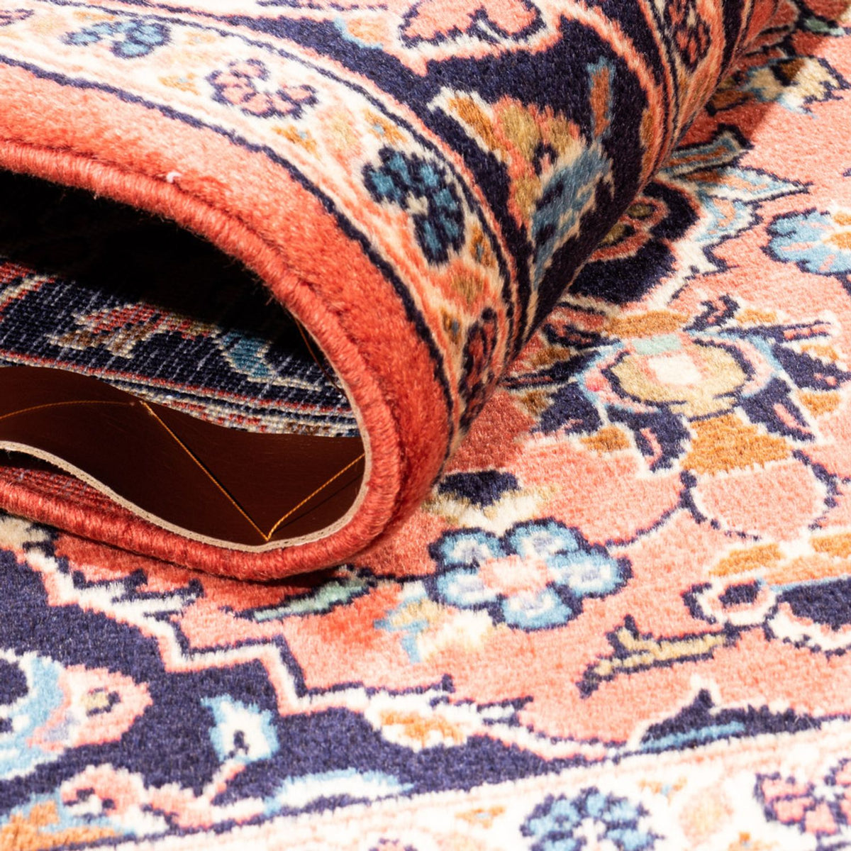 Dywan perski - Keshan - 150 x 102 cm - pomarańczowy