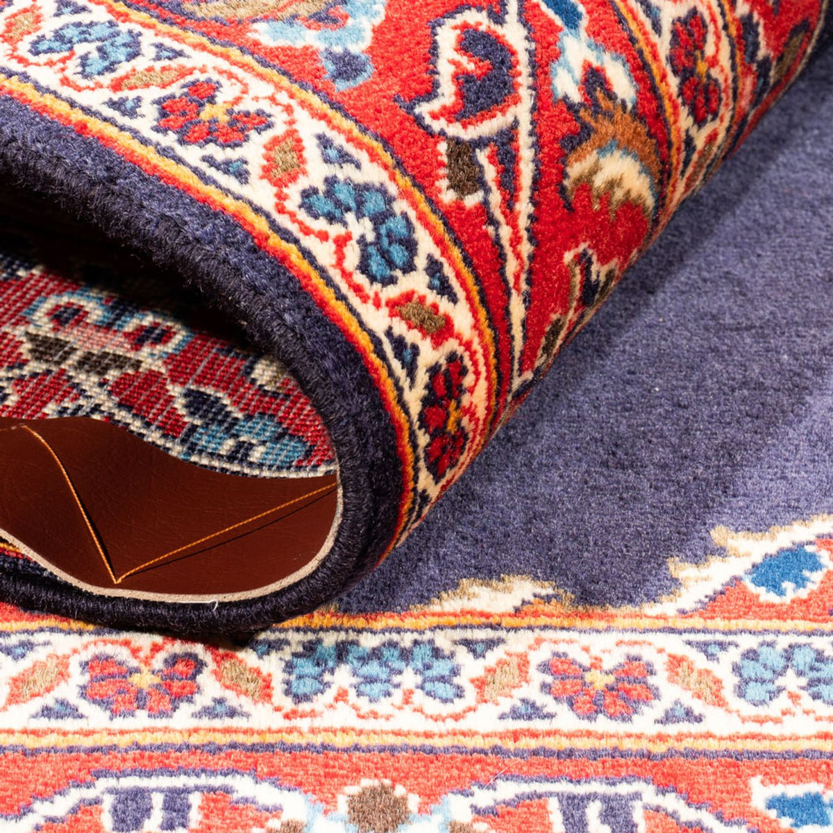 Dywan perski - Keshan - 142 x 90 cm - ciemnoniebieski