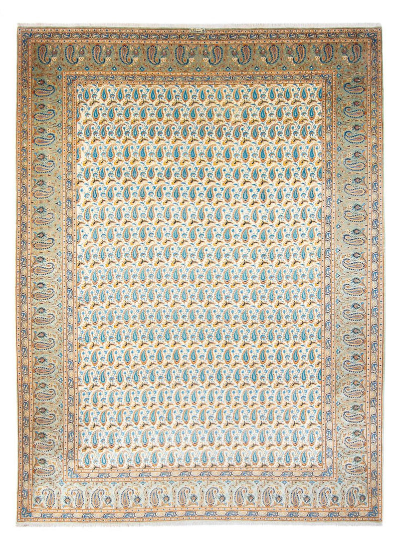 Dywan perski - Keshan - 350 x 270 cm - jasnozielony