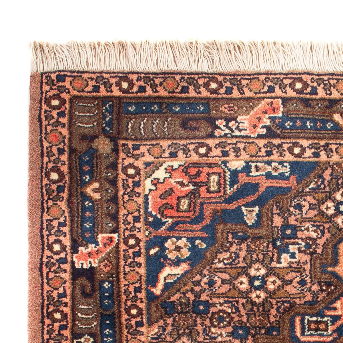 Perski dywan - Nomadyczny - 90 x 75 cm - niebieski