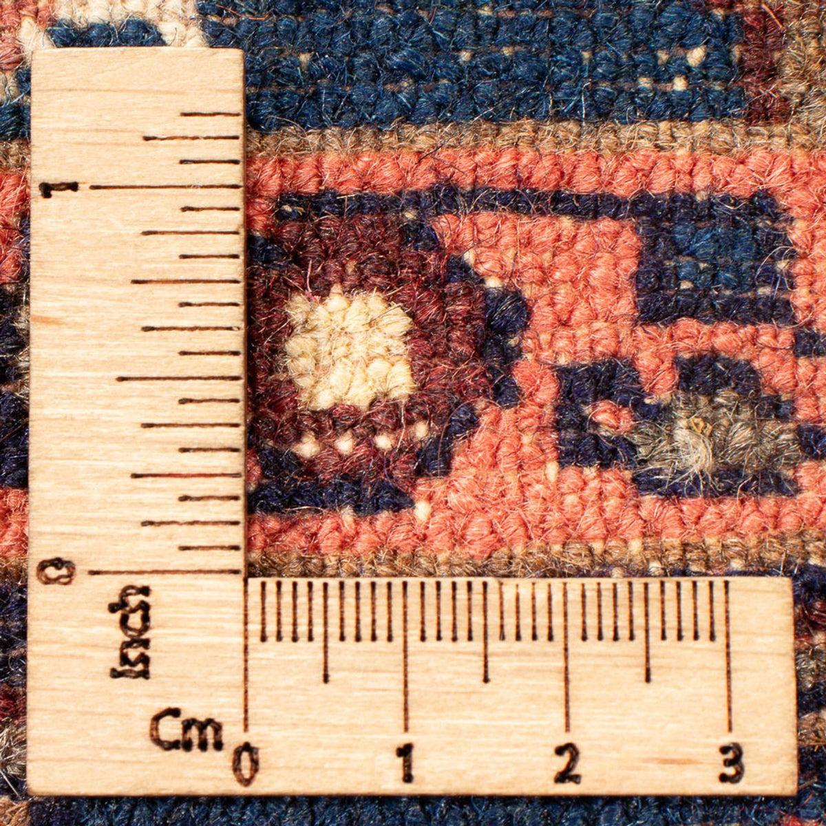 Perski dywan - Nomadyczny - 90 x 75 cm - niebieski