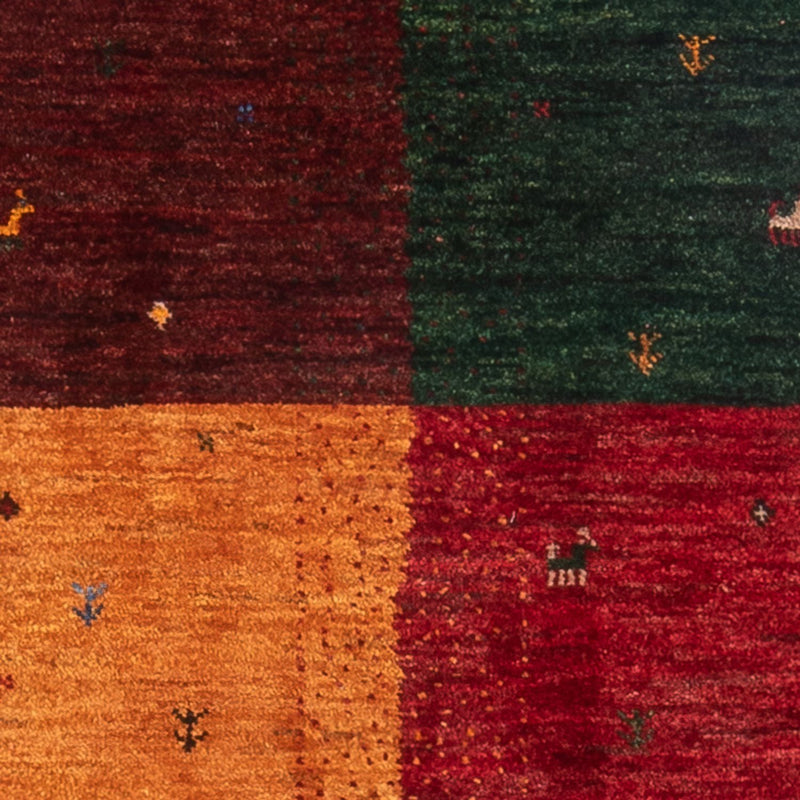 Dywan Gabbeh - Loribaft Perski - 126 x 82 cm - wielokolorowy