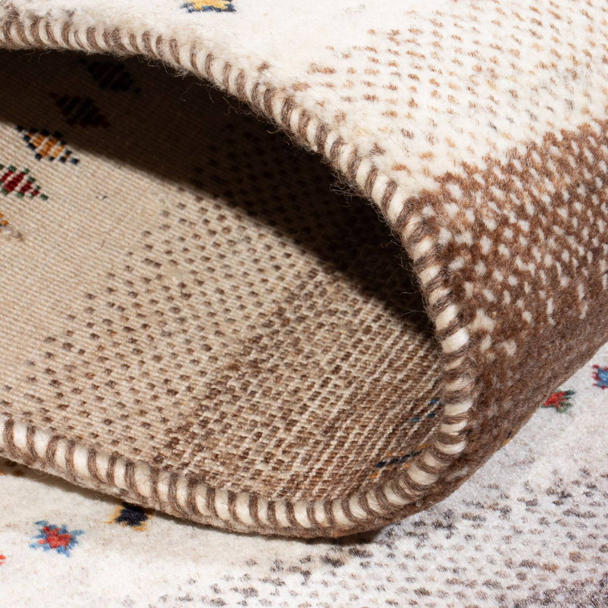 Dywan Gabbeh - Loribaft Perski - 127 x 83 cm - wielokolorowy