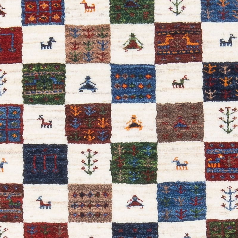 Dywan Gabbeh - Loribaft Perski - 132 x 78 cm - wielokolorowy