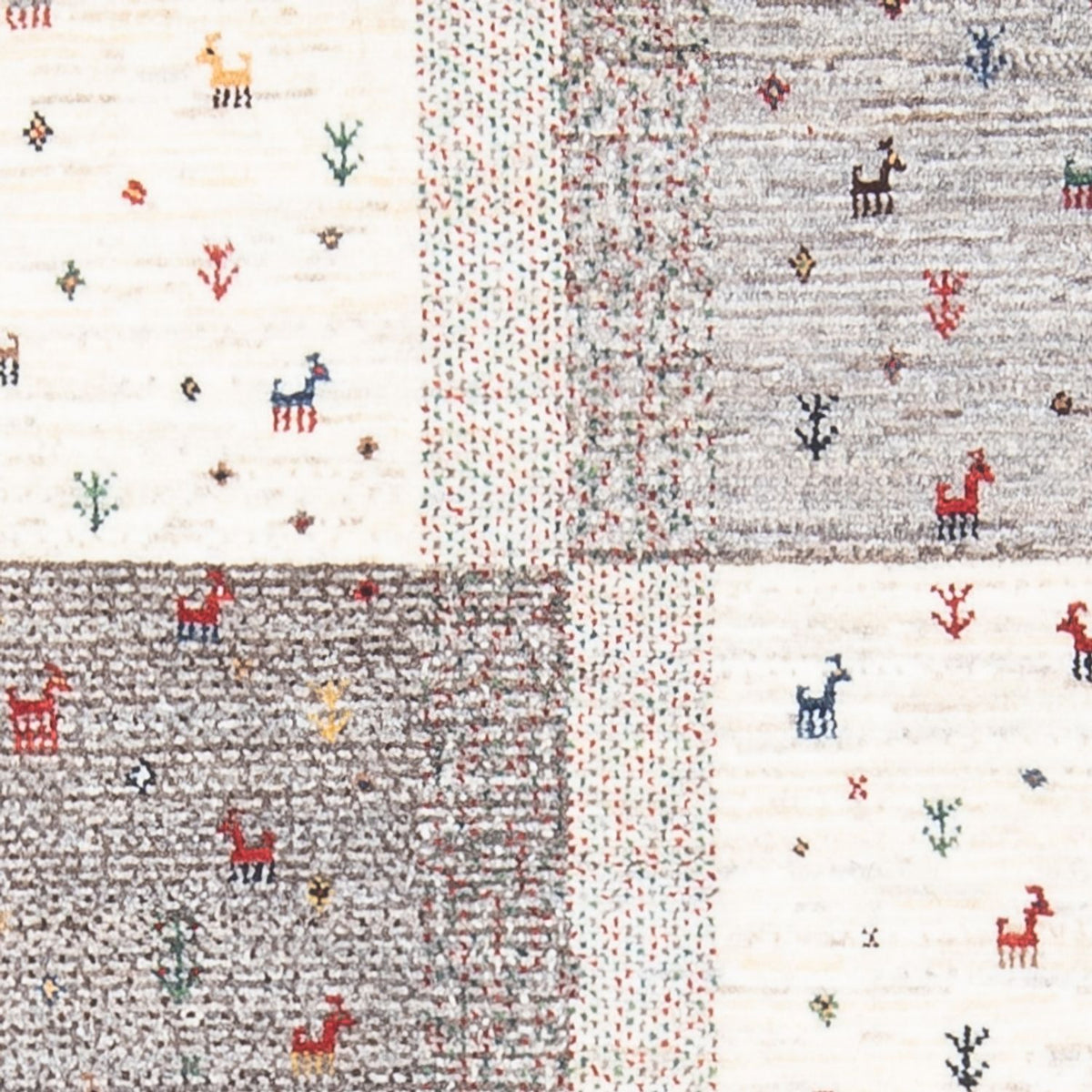 Dywan Gabbeh - Loribaft Perski - 128 x 86 cm - wielokolorowy