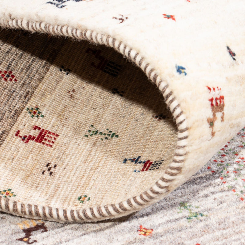 Dywan Gabbeh - Loribaft Perski - 128 x 86 cm - wielokolorowy