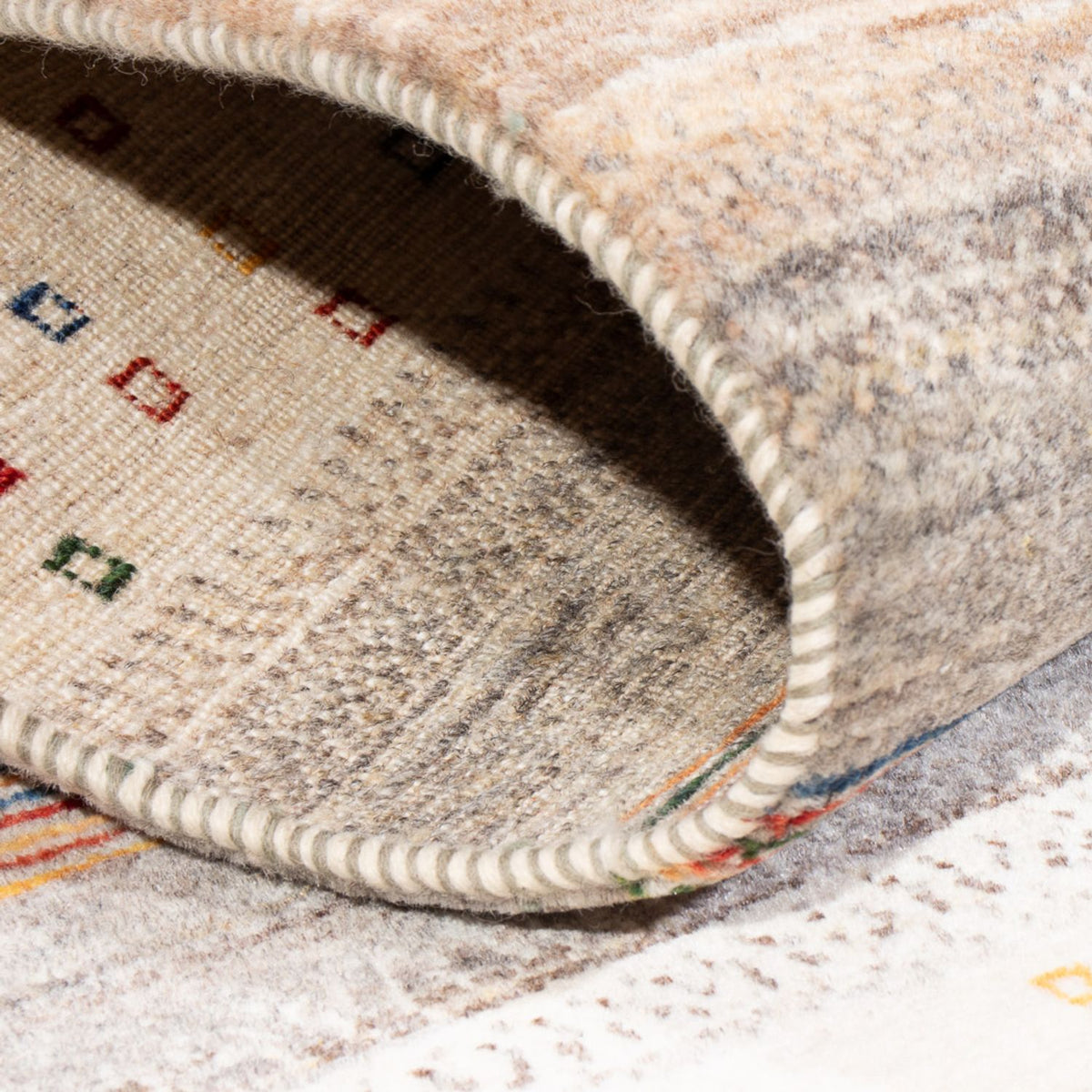 Dywan Gabbeh - Loribaft Perski - 142 x 82 cm - wielokolorowy