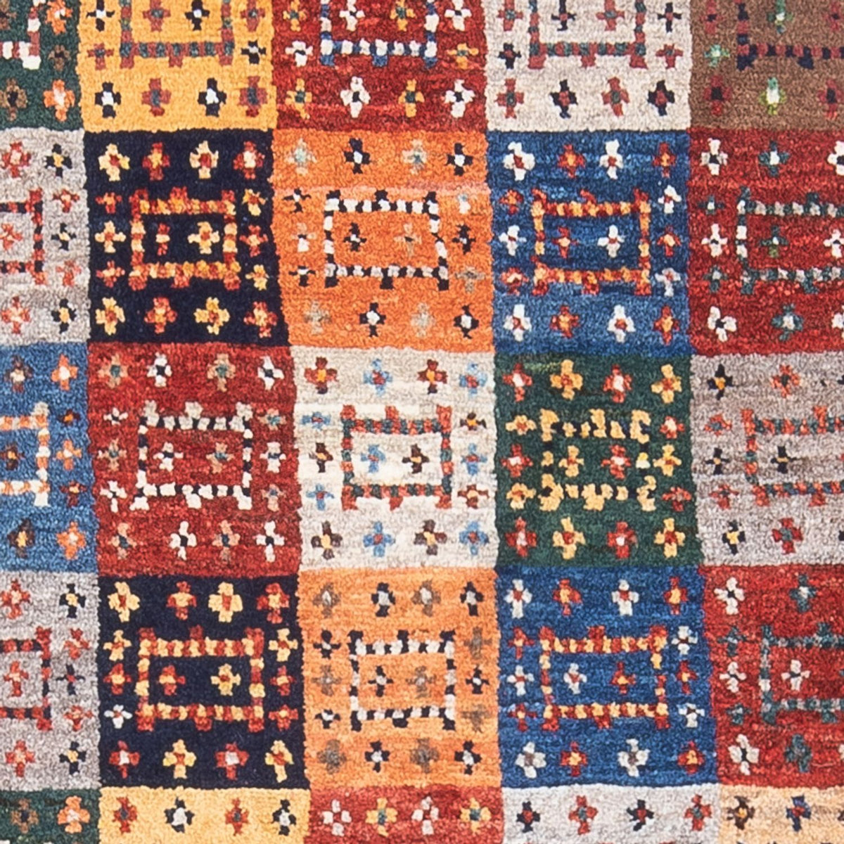 Dywan Gabbeh - Loribaft Perski - 136 x 85 cm - wielokolorowy