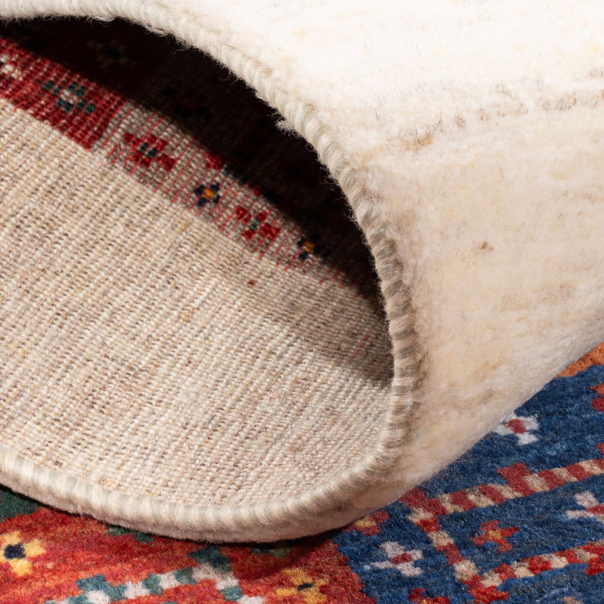 Dywan Gabbeh - Loribaft Perski - 136 x 85 cm - wielokolorowy