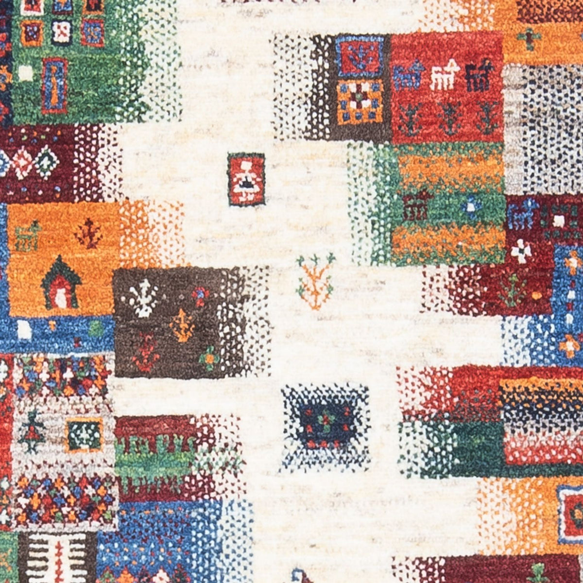 Dywan Gabbeh - Loribaft Perski - 136 x 85 cm - wielokolorowy