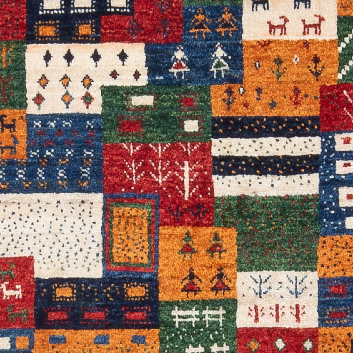 Dywan Gabbeh - Loribaft Perski - 129 x 83 cm - wielokolorowy