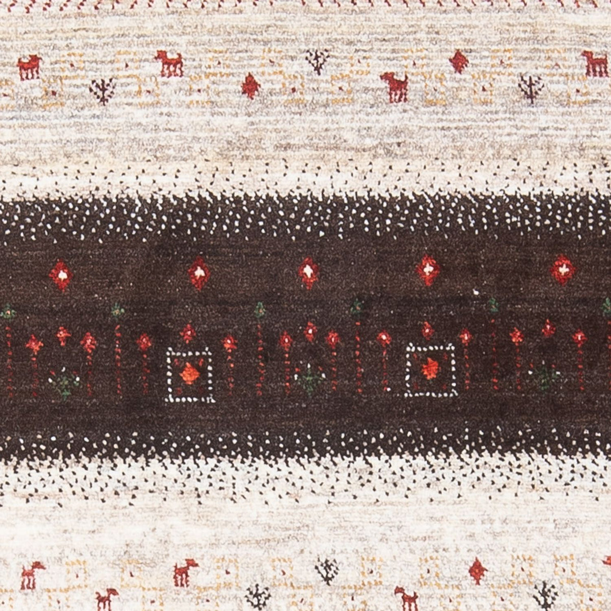 Dywan Gabbeh - Loribaft Perski - 126 x 84 cm - wielokolorowy