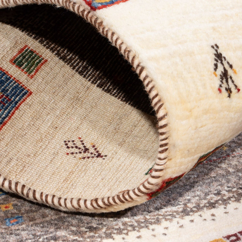 Dywan Gabbeh - Loribaft Perski - 126 x 84 cm - wielokolorowy