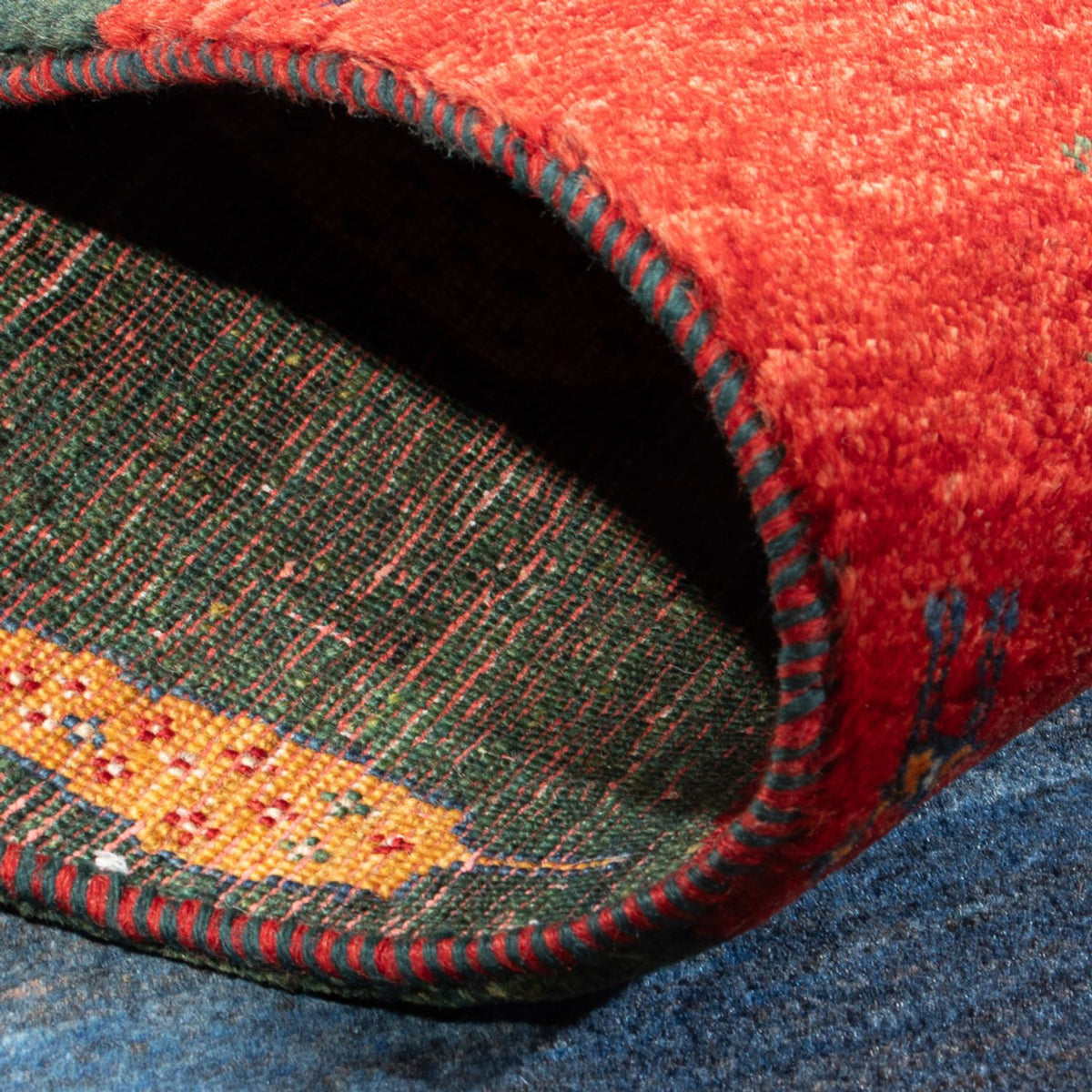 Dywan Gabbeh - Loribaft Perski - 131 x 81 cm - wielokolorowy