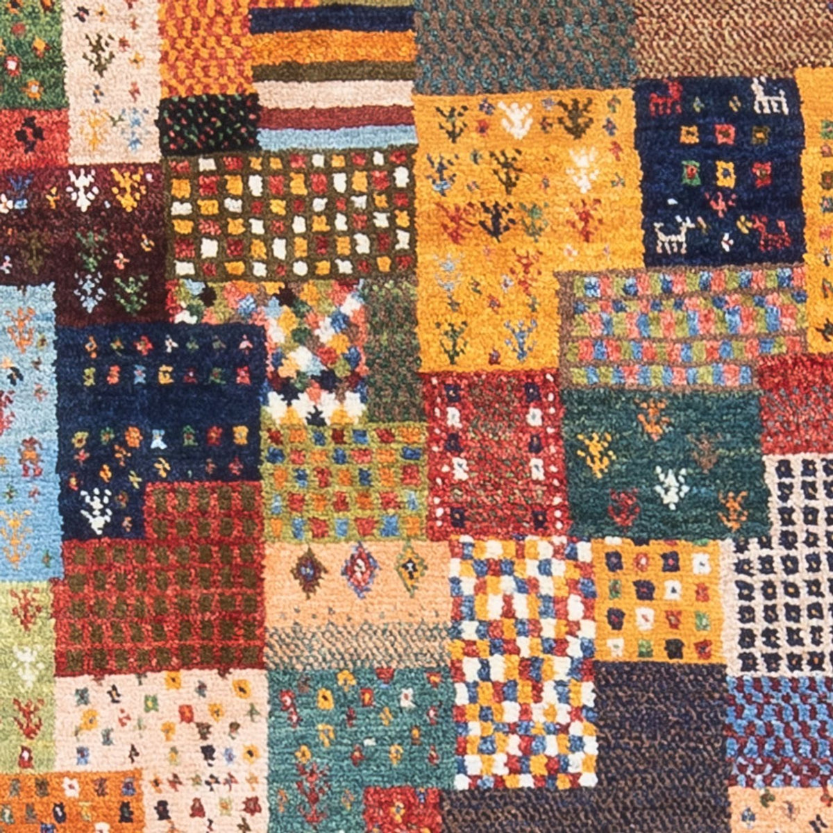 Dywan Gabbeh - Loribaft Perski - 134 x 82 cm - wielokolorowy