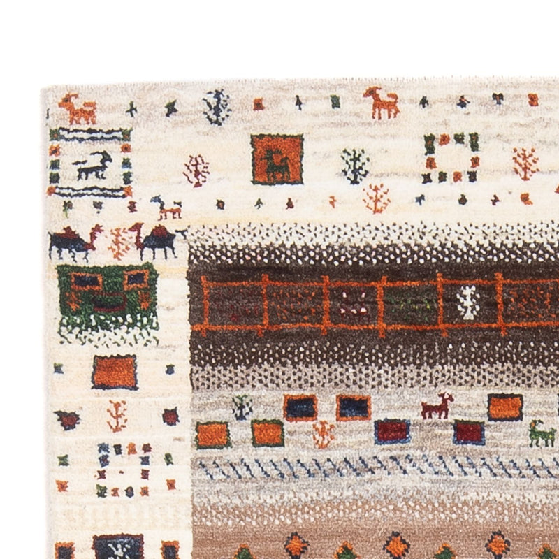 Dywan Gabbeh - Loribaft Perski - 127 x 84 cm - wielokolorowy