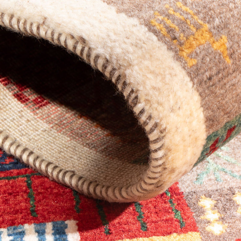 Dywan Gabbeh - Loribaft Perski - 129 x 78 cm - wielokolorowy