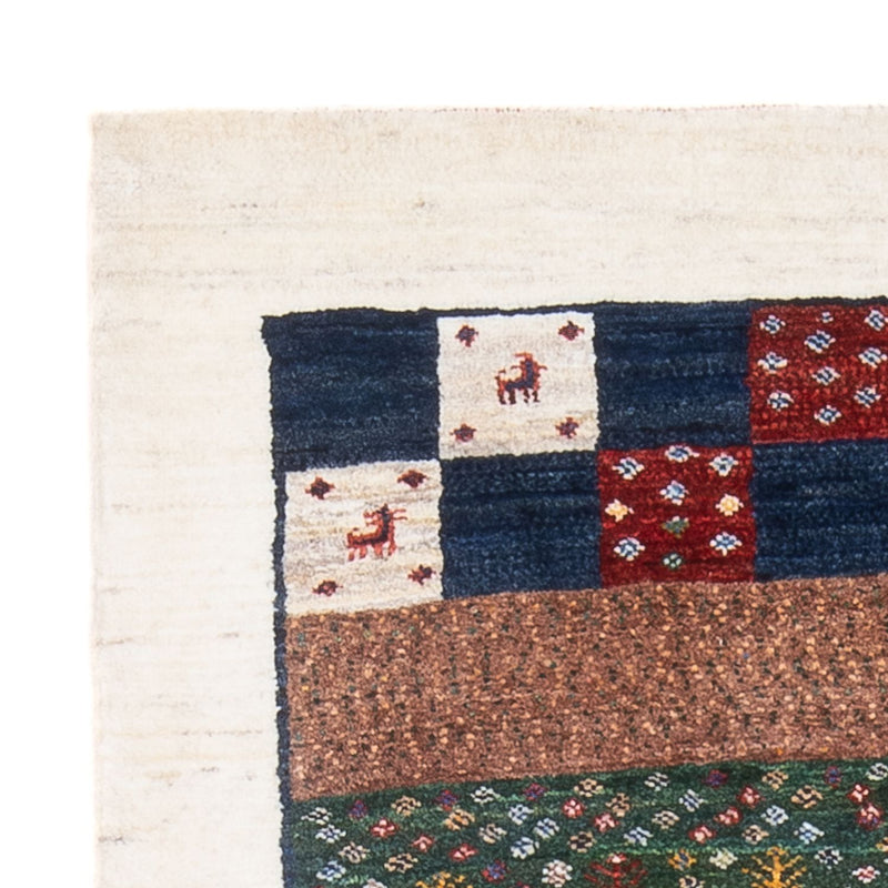 Dywan Gabbeh - Loribaft Perski - 131 x 86 cm - wielokolorowy