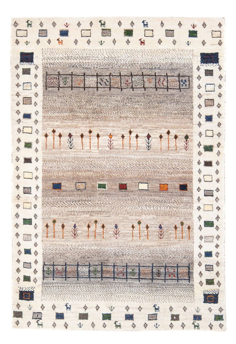 Dywan Gabbeh - Loribaft Perski - 134 x 86 cm - wielokolorowy